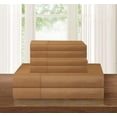 thumbnail image 1 of Elegant Comfort 6-piece Bed Sheet Set - Adjustable Bed Sheets, Queen Bronze, 1 of 4
