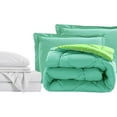 thumbnail image 1 of Elegant Comfort 7-Piece Bed-in-a-Bag Comforter & Sheet Set- Luxury 1500 Thread Count 7-Piece RV SHORT Size Bed-in-a-Bag, Super Cozy Bed Sheets and Comforter Set, Wrinkle and Stain Resistant, Aqua/Lime, 1 of 5