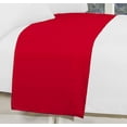 thumbnail image 1 of 1500 Series Hospitality Flat Sheet 1-Piece Flat Sheet, Soft Top Sheet, 1 Piece Queen, Red, 1 of 5
