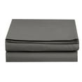 Elegant Comfort Bed Sheets Full Gray Solid Print 1500 Thread Count