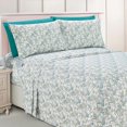thumbnail image 1 of Elegant Comfort Bed Sheets Paisley Pattern - 1500 Series Hotel Quality Microfiber Softness Wrinkle and Fade Resistant (6-Piece) Bedding Set, Queen, Paisley Coral, 1 of 7