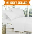 thumbnail image 1 of Elegant Comfort Bed Sheets Polyester Queen White 1500 Series, 1 of 2