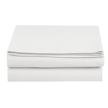 Elegant Comfort, , Bed Sheets, Twin, White, Solid Print, 0, 0