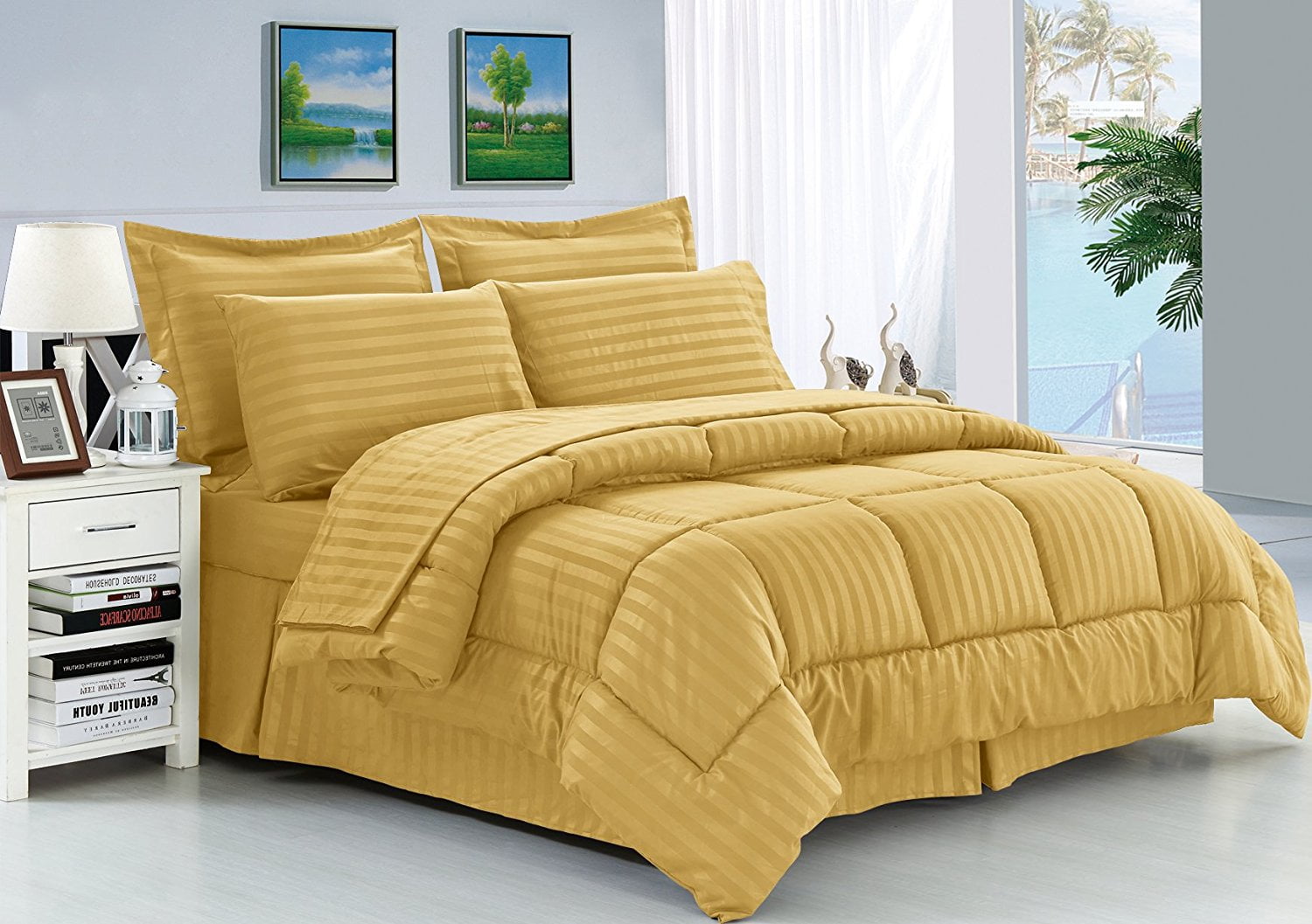 Elegant Comfort King Size Bed-in-a-Bag Comforter and Sheet Set ...