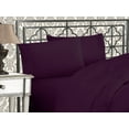 thumbnail image 1 of Elegant Comfort Bedding 4 Piece Bed Sheet Set 1500 Series Wrinkle Free with Deep Pockets , King, Eggplant Purple, 1 of 5