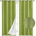 thumbnail image 1 of Grommet Blackout Curtains for Bedroom and Living Room - 2 Panel Set - Light Blocking Window Drapes, 54 X 95 inch Length, Sage, 1 of 7