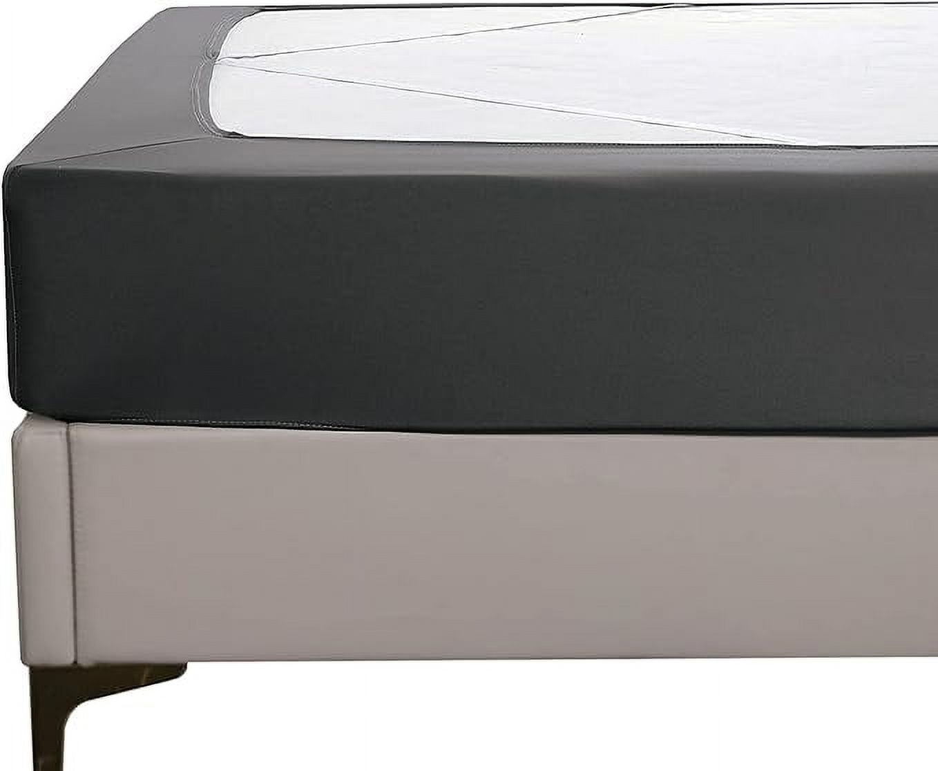 Elegant Comfort Box Spring Cover - Stretchy 4-Way Elastic Jersey Knit Alternative to Bed Skirt, Ultra Soft and Wrinkle-Free, Queen, Gray