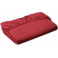 thumbnail image 1 of Elegant Comfort 1500 Series Ultra Soft Microfiber Fitted Sheet, Deep Pocket, Queen, Burgundy, 1 of 3