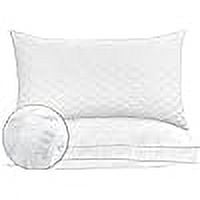 Elegant Comfort Diamond Stiched Hotel Quality 2-PACK Pillows, Goose-Down Alternative Plush Bed Pillows for Side Back & Stomach Sleepers, Fade-Proof and Washable, 2-PACK King Pillow Set