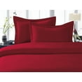 thumbnail image 1 of Elegant Comfort, Duvet Set 3 Piece 2 Pillow Shams King/Cal King Burgundy, Solid Print, 1 of 5