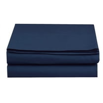 Elegant Comfort Fitted Sheet Polyester Queen Blue 1500 Thread Count