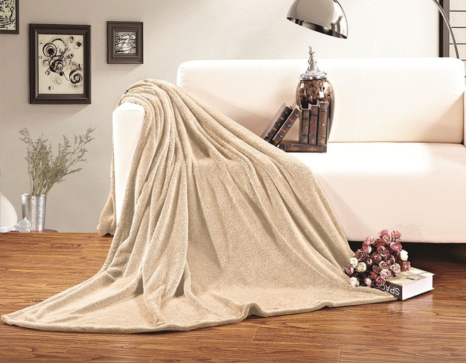 Luxury fleece throw sale