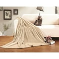 thumbnail image 1 of Elegant Comfort Fleece Plush Luxury BLANKET All Sizes KING/CAL KING Cream, 1 of 4
