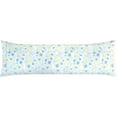 thumbnail image 1 of Elegant Comfort Floral Print Body Pillowcase, 1500 Series Hotel Quality Microfiber, Soft and Smooth with Hidden Zipper Closure, Body Pillowcase, Blue Laurel, 1 of 4