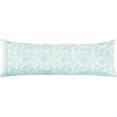 thumbnail image 1 of Floral Pint Pillowcase - 1500 Series Hotel Quality Microfiber, Soft and Smooth Hidden Zipper Closure - Body Pillowcase, Green Anita, 1 of 4