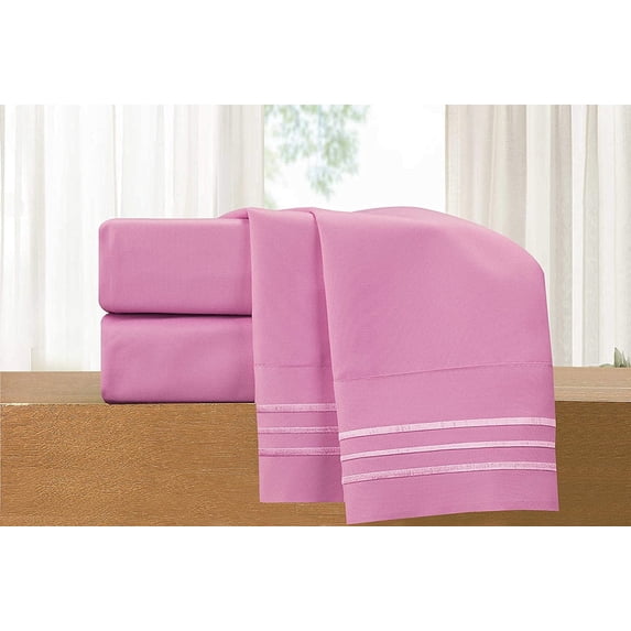 5-Piece Bed Sheet Set Wrinkle and Fade Resistant Cool & Breathable Easy Elastic Fitted