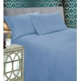 thumbnail image 1 of Elegant Comfort 4 Pieces Bed Sheet Set With Flat Fitted and 2 Pillowcases Twin-Denim Blue, 1 of 4
