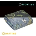 thumbnail image 1 of Elegant Comfort Glow in the Dark Lightweight Throw Blanket 50 X 60 inches, Blue Dino Friends, 1 of 4