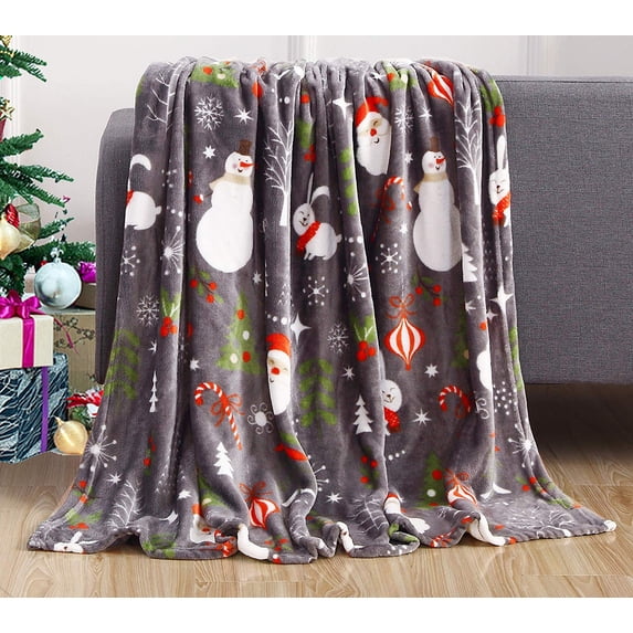 Elegant Comfort Gray Polyester Throws 50" x 60"