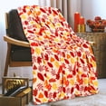 thumbnail image 1 of Elegant Comfort Halloween Themed Lightweight Throw Blanket - Soft, Comfty, and Plush - Ideal for Lounging During Spooky Season, 50 x 60 inches, Autumn Leaves, Throw Blanket, 1 of 5