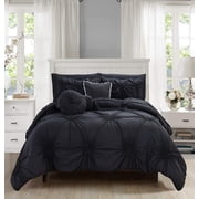 Elegant Comfort Hi-Loft Luxury 10-Piece Comforter Set Sunflower Design with Storage Pockets for King