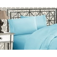 thumbnail image 1 of Elegant Comfort Holiday Gift Cotton Bedding 1500 Series Sheet Set , Queen Aqua Blue, 1 of 5