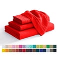 thumbnail image 1 of Elegant Comfort Hotel Luxury Microfiber 4-Piece Pillowcase Set, Queen, Ruby Red, 1 of 7