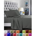 thumbnail image 1 of Elegant Comfort 1500 Series 4-Piece King Sheet Set, Deep Pocket Cooling Microfiber Bed Sheets, Gray, 1 of 5