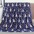thumbnail image 1 of Elegant Comfort Lightweight Printed Throw Blanket- All Season, Ultra Soft, Cozy and Plush- Decorative Throw Blankets, Perfect for Lounging, 50 x 60 inches, Navy Polar Bear, Throw Blanket, 1 of 3