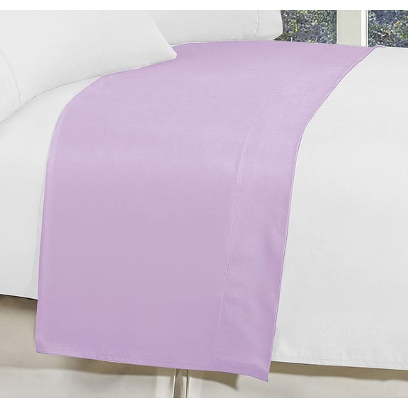 Elegant Comfort Lilac Bed Sheet, King – Wrinkle- and Fade-Resistant, Cold-Water Washable, Quick-Drying