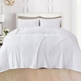 thumbnail image 1 of Elegant Comfort 4-Piece Velvet Plush Flannel Sheet Set , Non Pilling Fuzzy Velvet Flannel Fleece Deep Pocket Sheet Set - Twin XL, White, 1 of 4