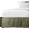 thumbnail image 1 of Elegant Comfort Egyptian Weave Stripe Bedskirt with Pleats, Wrinkle Resistant, 14-Inch Drop, Queen, Sage Green, 1 of 5