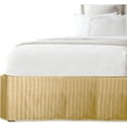 thumbnail image 1 of Elegant Comfort® Luxury 1500 Series Wrinkle Resistant Egyptian Weave Quality STRIPE Bed Skirt / Dust Ruffle - Pleated Tailored 14inch Drop, Twin, Gold, 1 of 5