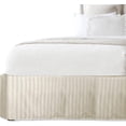 thumbnail image 1 of Elegant Comfort® Luxury 1500 Series Wrinkle Resistant Egyptian Weave Quality STRIPE Bed Skirt / Dust Ruffle - Pleated Tailored 14inch Drop, Twin, Ivory, 1 of 5