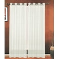 thumbnail image 1 of Elegant Comfort Luxury 2-Piece Grommet SHEER PANEL/CURTAIN - Window Curtains 54-inch width X 84-inch Length -  Beige, 1 of 1