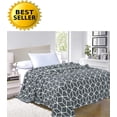 thumbnail image 1 of Elegant Comfort Micro-Fleece Plush Blanket Twin/Twin XL Grey, 1 of 5