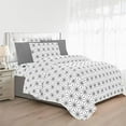 thumbnail image 1 of Elegant Comfort Luxury Soft 4-Piece Cube Geometric Pattern Sheet Set - 1500 Series Wrinkle and Fade Resistant Coziest Bedding Set, Twin XL, Grey, 1 of 5