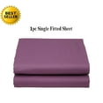 thumbnail image 1 of Elegant Comfort® Luxury Ultra Soft Single Fitted Sheet High Quality Special Treatment Construction Deep Pocket up to 16" - Full, Purple, 1 of 1