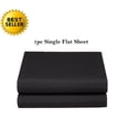 thumbnail image 1 of Elegant Comfort® Luxury Ultra Soft Single Flat Sheet High Quality Special Treatment Construction Full, Black, 1 of 1