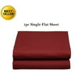 thumbnail image 1 of Elegant Comfort® Luxury Ultra Soft Single Flat Sheet High Quality Special Treatment Construction Full, Burgundy, 1 of 1