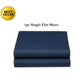 thumbnail image 1 of Elegant Comfort® Luxury Ultra Soft Single Flat Sheet High Quality Special Treatment Construction Twin, Navy Blue, 1 of 1