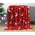 thumbnail image 1 of Christmas Blanket-Comfort Velvet Touch Ultra Plush Christmas Holiday Printed Flannel Throw/Blanket-50 x 60 inch, 1 of 8