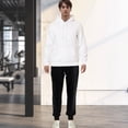 thumbnail image 1 of Elegant Comfort Men's Gym Wear-Casual Wear Hoodie-Jogger Set with BLack Jogger and XX-Large Hoodie, Black, 1 of 10