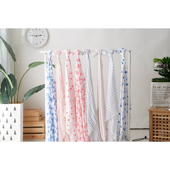 Elegant Comfort Pink Microfiber Baby Blankets (4 Counts)