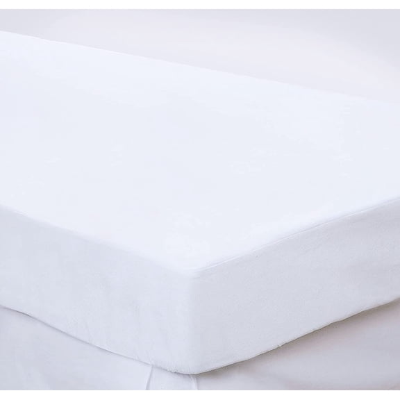 Elegant Comfort Premium Terry-Cotton Mattress Protector with 100% Water Resistant Fabric, Breathable Cool Flow Technology, Fits Mattresses up to 16" Deep, Queen