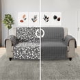 thumbnail image 1 of Elegant Comfort Quilted Sofa Cover, Water Resistant Slipcover Furniture Protector, Washable Couch Cover with Non Slip, Smart Leaf Sofa, Gray, 1 of 4