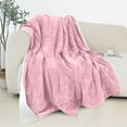 thumbnail image 1 of Elegant Comfort Reversible and Plush Flannel Fleece Sherpa Throw- Lightweight Soft and Cozy- All Season Decorative Throw, Perfect for Lounging, 50 x 60 inches, Light Pink, 1 of 6