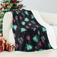 thumbnail image 1 of Elegant Comfort Reversible and Plush Flannel Fleece-Winter Christmas Sherpa Throw- Lightweight Soft and Cozy-Holiday Decorative Throw, Perfect for Lounging, 50 x 60 inches, Feliz Navidad, 1 of 6