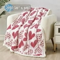 thumbnail image 1 of Elegant Comfort Reversible, Printed Sherpa Throw Blanket,, Scarlett Sherpa Throw Blanket, 1 of 3