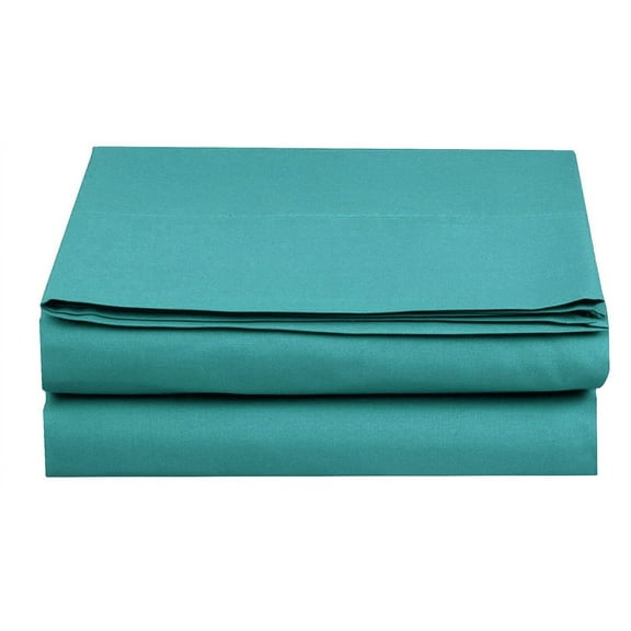Elegant Comfort Set of 4 Fitted Sheet Polyester Full Blue 1500 Thread Count